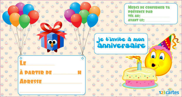 Carte dinvitation anniversaire6 - Jolies cartes d&#039;invitation d&#039;anniversaire grauites