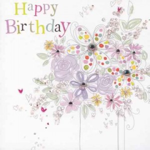 Carte fleur joyeux anniversaire2 300x300 - Modèle de carte à fleur  pour dire joyeux anniversaire