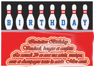 Carte2Banniversaire2 - Carte d&#039;anniversaire sur le thème  bowling à imprimer
