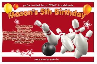 Carte2Banniversaire6 - Carte d&#039;anniversaire sur le thème  bowling à imprimer