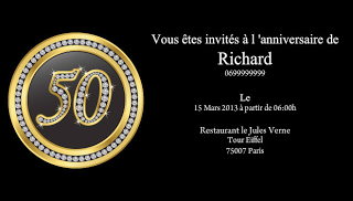 Invitation2BAnniversair3 - Invitation d&#039;anniversaire pour les  50 ans