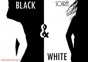 Invitation2Banniversaire2Bblack2Band2Bwhite - Invitation anniversaire black and white