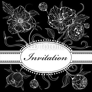 Invitation2Banniversaire2Bblack2Band2Bwhite3 - Invitation anniversaire black and white