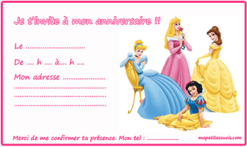 b89fe8e1 - modèles d&#039;invitations à un anniversaire par carte (princesse)