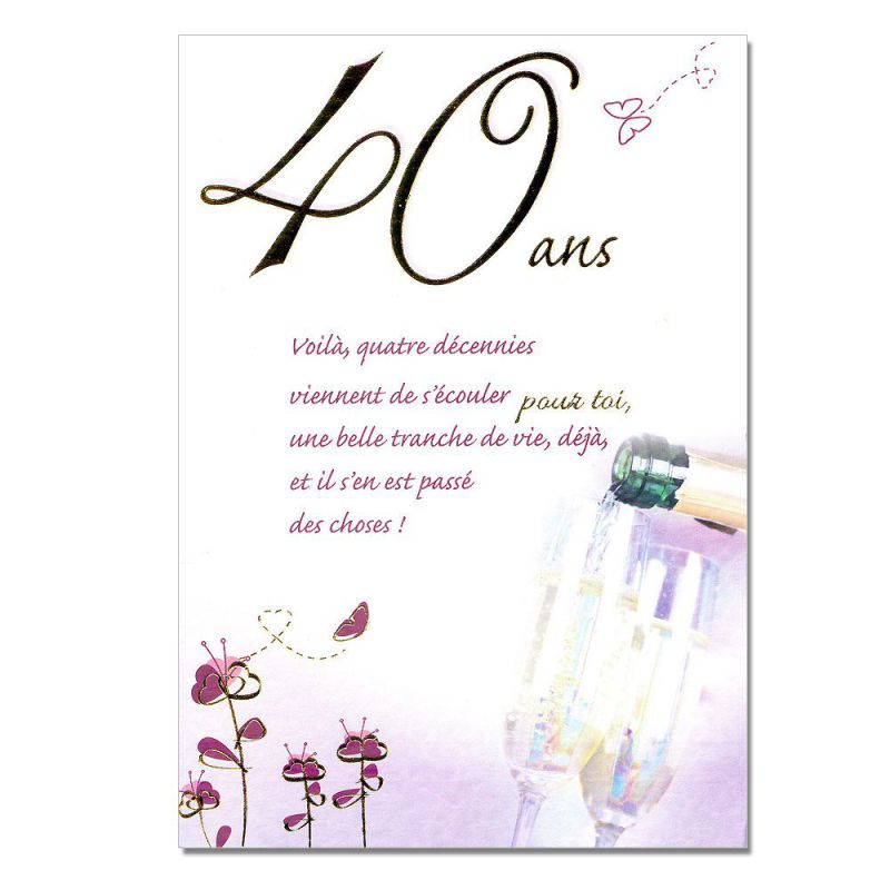 bonheur anniversaire unecartepourtoi.fr - Texte d&#039;anniversaire pour ses 40 ans