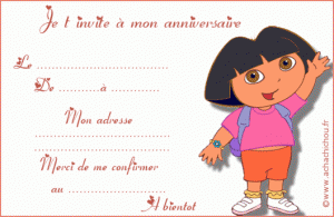carte anniversaire enfant 2 300x195 - Carte d&#039;Invitation à un Anniversaire Gratuite à Imprimer pour  Enfant