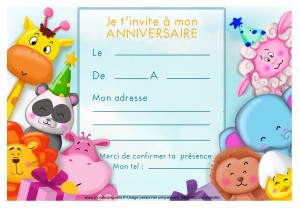 carte anniversaire enfant 2 300x208 - Carte d&#039;Invitation à un Anniversaire Gratuite à Imprimer pour  Enfant