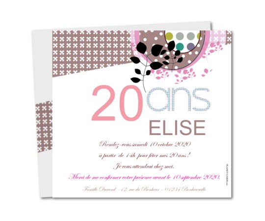 carte invitation anniversaire 6 - Carte d&#039;invitation d&#039;anniversaire adulte : Top 20 Modèles Inspirants