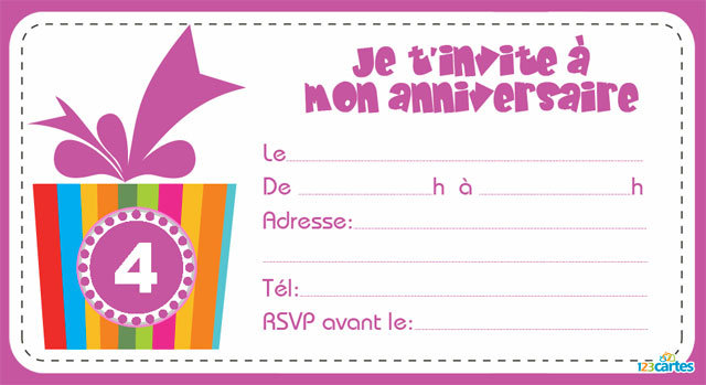 invitation anniversaire6 - Magnifique invitation d&#039;anniversaire