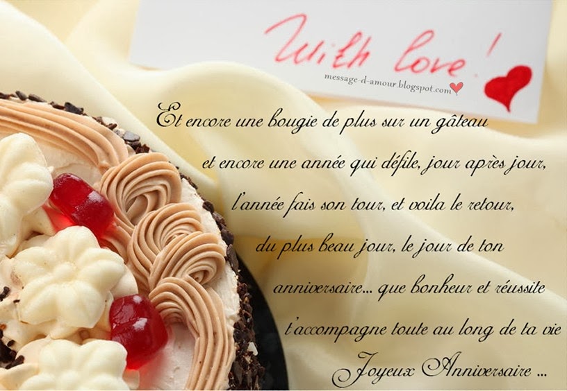 jolie carte anniversaire message d amour.blogspot.com - Comment Souhaiter un bon anniversaire