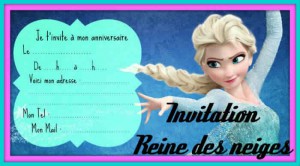 nvitation Anniversaire Reine Des Neiges 2 300x166 - Voici des Jolies cartes d&#039;invitation d&#039;anniversaire sur le thème reine des neiges à imprimer gratuitement